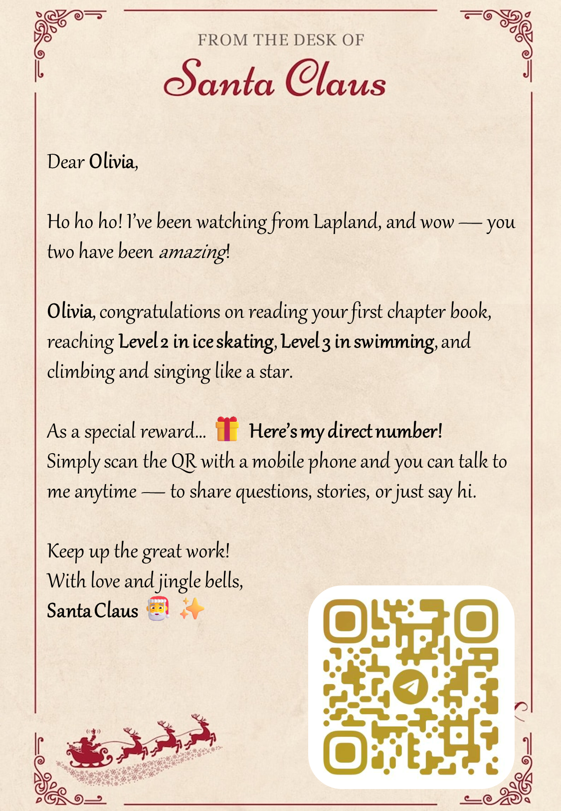 Santa Letter Template Preview